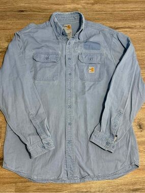 Carhartt Light Blue Flame-Resistant Work Shirt